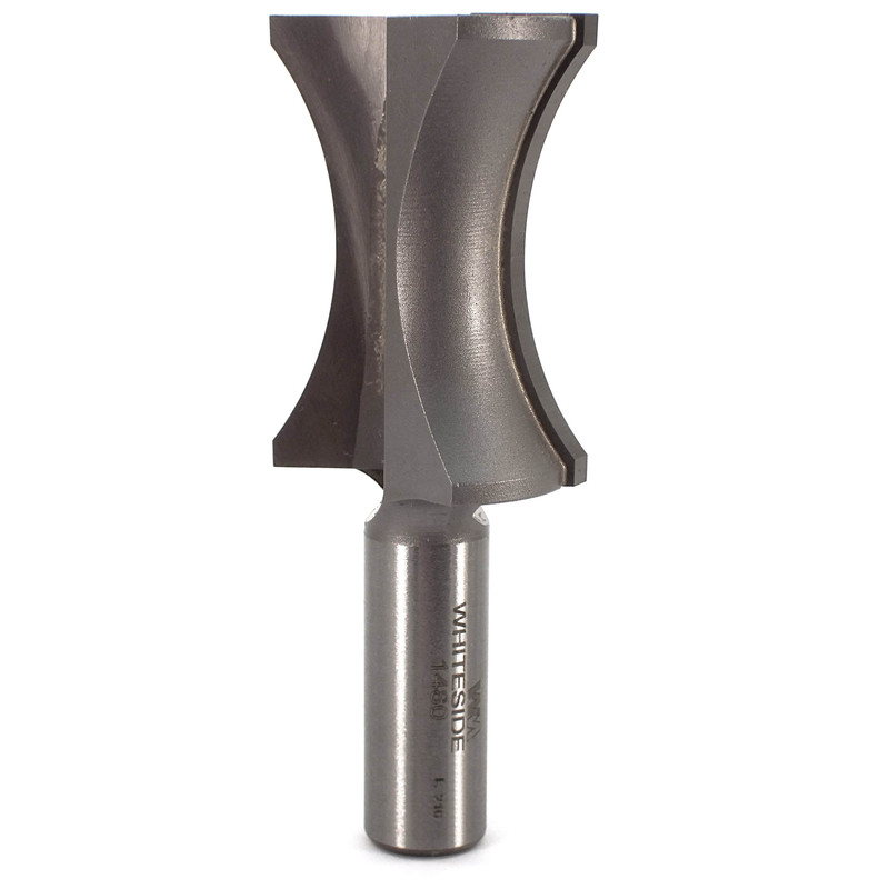 1480 Oval Edge (Half Bull Nose) Router Bit 1-1/2" A X 1/4" B X 1-3/4" CL 1-1/4" D